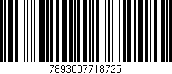 Código de barras (EAN, GTIN, SKU, ISBN): '7893007718725'
