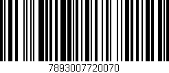 Código de barras (EAN, GTIN, SKU, ISBN): '7893007720070'