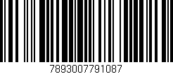Código de barras (EAN, GTIN, SKU, ISBN): '7893007791087'