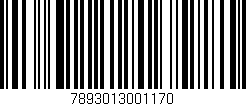 Código de barras (EAN, GTIN, SKU, ISBN): '7893013001170'