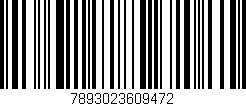 Código de barras (EAN, GTIN, SKU, ISBN): '7893023609472'