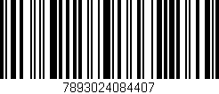 Código de barras (EAN, GTIN, SKU, ISBN): '7893024084407'