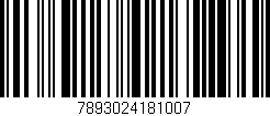 Código de barras (EAN, GTIN, SKU, ISBN): '7893024181007'