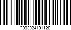 Código de barras (EAN, GTIN, SKU, ISBN): '7893024181120'