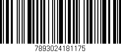 Código de barras (EAN, GTIN, SKU, ISBN): '7893024181175'