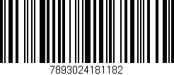 Código de barras (EAN, GTIN, SKU, ISBN): '7893024181182'