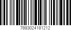 Código de barras (EAN, GTIN, SKU, ISBN): '7893024181212'