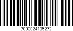 Código de barras (EAN, GTIN, SKU, ISBN): '7893024185272'