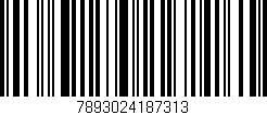 Código de barras (EAN, GTIN, SKU, ISBN): '7893024187313'