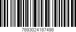 Código de barras (EAN, GTIN, SKU, ISBN): '7893024187498'
