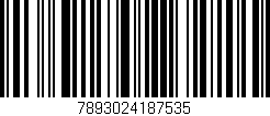 Código de barras (EAN, GTIN, SKU, ISBN): '7893024187535'