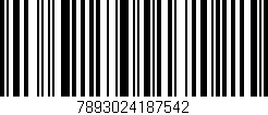 Código de barras (EAN, GTIN, SKU, ISBN): '7893024187542'