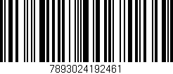 Código de barras (EAN, GTIN, SKU, ISBN): '7893024192461'