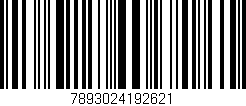 Código de barras (EAN, GTIN, SKU, ISBN): '7893024192621'