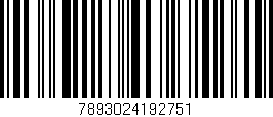 Código de barras (EAN, GTIN, SKU, ISBN): '7893024192751'