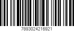 Código de barras (EAN, GTIN, SKU, ISBN): '7893024216921'