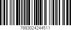 Código de barras (EAN, GTIN, SKU, ISBN): '7893024244511'