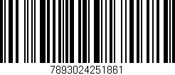 Código de barras (EAN, GTIN, SKU, ISBN): '7893024251861'