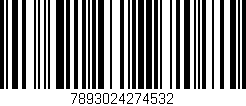 Código de barras (EAN, GTIN, SKU, ISBN): '7893024274532'