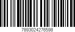 Código de barras (EAN, GTIN, SKU, ISBN): '7893024276598'