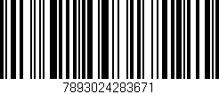 Código de barras (EAN, GTIN, SKU, ISBN): '7893024283671'