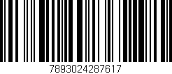 Código de barras (EAN, GTIN, SKU, ISBN): '7893024287617'
