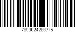 Código de barras (EAN, GTIN, SKU, ISBN): '7893024288775'