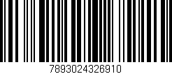 Código de barras (EAN, GTIN, SKU, ISBN): '7893024326910'
