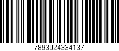 Código de barras (EAN, GTIN, SKU, ISBN): '7893024334137'