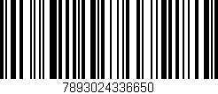 Código de barras (EAN, GTIN, SKU, ISBN): '7893024336650'