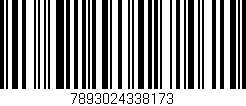Código de barras (EAN, GTIN, SKU, ISBN): '7893024338173'
