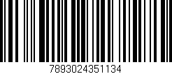 Código de barras (EAN, GTIN, SKU, ISBN): '7893024351134'