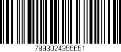 Código de barras (EAN, GTIN, SKU, ISBN): '7893024355651'