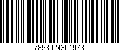 Código de barras (EAN, GTIN, SKU, ISBN): '7893024361973'