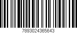 Código de barras (EAN, GTIN, SKU, ISBN): '7893024365643'