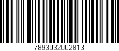 Código de barras (EAN, GTIN, SKU, ISBN): '7893032002813'