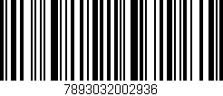 Código de barras (EAN, GTIN, SKU, ISBN): '7893032002936'