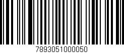 Código de barras (EAN, GTIN, SKU, ISBN): '7893051000050'