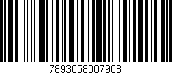 Código de barras (EAN, GTIN, SKU, ISBN): '7893058007908'