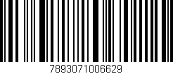 Código de barras (EAN, GTIN, SKU, ISBN): '7893071006629'