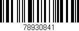 Código de barras (EAN, GTIN, SKU, ISBN): '78930841'