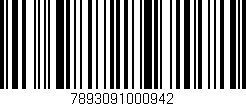 Código de barras (EAN, GTIN, SKU, ISBN): '7893091000942'