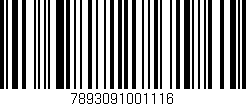 Código de barras (EAN, GTIN, SKU, ISBN): '7893091001116'