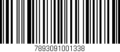 Código de barras (EAN, GTIN, SKU, ISBN): '7893091001338'