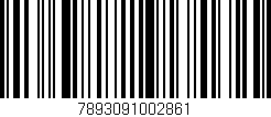 Código de barras (EAN, GTIN, SKU, ISBN): '7893091002861'