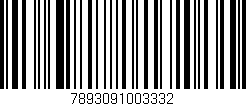 Código de barras (EAN, GTIN, SKU, ISBN): '7893091003332'