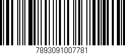 Código de barras (EAN, GTIN, SKU, ISBN): '7893091007781'