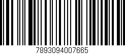 Código de barras (EAN, GTIN, SKU, ISBN): '7893094007665'