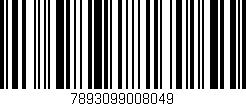 Código de barras (EAN, GTIN, SKU, ISBN): '7893099008049'