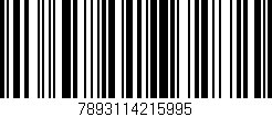 Código de barras (EAN, GTIN, SKU, ISBN): '7893114215995'